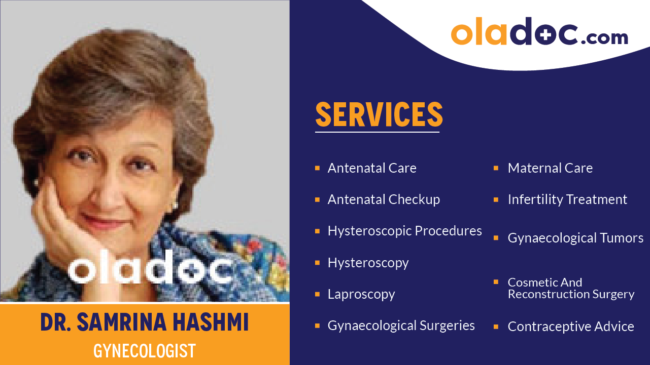 Services provided by Dr. Samrina Hashmi